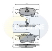 CBP01118 Sada brzdových destiček, kotoučová brzda Comline COMLINE