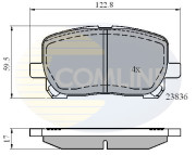 CBP01132 Sada brzdových destiček, kotoučová brzda Comline COMLINE