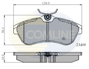 CBP01146 Sada brzdových destiček, kotoučová brzda Comline COMLINE