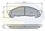 CBP01175 Sada brzdových destiček, kotoučová brzda Comline COMLINE