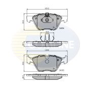 CBP01300 Sada brzdových destiček, kotoučová brzda Comline COMLINE