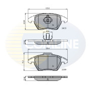 CBP01308 Sada brzdových destiček, kotoučová brzda Comline COMLINE