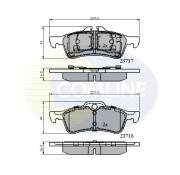CBP01317 Sada brzdových destiček, kotoučová brzda Comline COMLINE