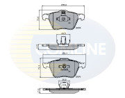 CBP01322 Sada brzdových destiček, kotoučová brzda Comline COMLINE