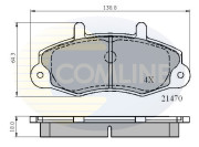 CBP0132 Sada brzdových destiček, kotoučová brzda Comline COMLINE