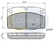 CBP0135 Sada brzdových destiček, kotoučová brzda Comline COMLINE