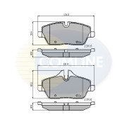 CBP01531 Sada brzdových destiček, kotoučová brzda Comline COMLINE