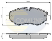 CBP01555 Sada brzdových destiček, kotoučová brzda Comline COMLINE