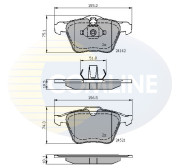 CBP01608 Sada brzdových destiček, kotoučová brzda Comline COMLINE