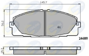 CBP01706 Sada brzdových destiček, kotoučová brzda Comline COMLINE