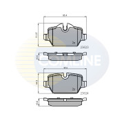 CBP01710 Sada brzdových destiček, kotoučová brzda Comline COMLINE