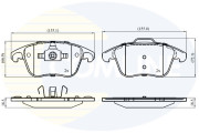 CBP01720 Sada brzdových destiček, kotoučová brzda Comline COMLINE