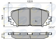 CBP01767 Sada brzdových destiček, kotoučová brzda Comline COMLINE