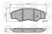 CBP01773 Sada brzdových destiček, kotoučová brzda Comline COMLINE