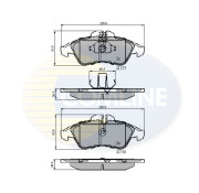 CBP0212 Sada brzdových destiček, kotoučová brzda Comline COMLINE