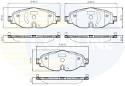 CBP02158 Sada brzdových destiček, kotoučová brzda Comline COMLINE