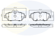 CBP02160 Sada brzdových destiček, kotoučová brzda Comline COMLINE