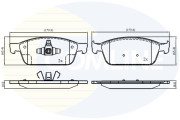 CBP02196 Sada brzdových destiček, kotoučová brzda Comline COMLINE