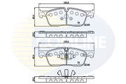 CBP02253 Sada brzdových destiček, kotoučová brzda Comline COMLINE
