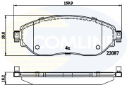 CBP02285 Sada brzdových destiček, kotoučová brzda Comline COMLINE