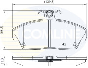 CBP0232 Sada brzdových destiček, kotoučová brzda Comline COMLINE