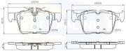CBP02345 Sada brzdových destiček, kotoučová brzda Comline COMLINE