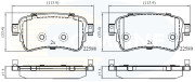 CBP02351 Sada brzdových destiček, kotoučová brzda Comline COMLINE