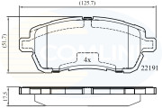 CBP02361 Sada brzdových destiček, kotoučová brzda Comline COMLINE