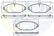 CBP02364 Sada brzdových destiček, kotoučová brzda Comline COMLINE