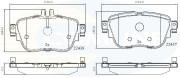 CBP02366 Sada brzdových destiček, kotoučová brzda Comline COMLINE