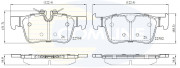 CBP02375 Sada brzdových destiček, kotoučová brzda Comline COMLINE