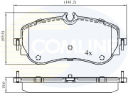 CBP02387 Sada brzdových destiček, kotoučová brzda Comline COMLINE