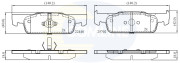 CBP02398 Sada brzdových destiček, kotoučová brzda Comline COMLINE