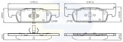 CBP02398 Sada brzdových destiček, kotoučová brzda COMLINE