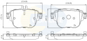 CBP02452 Sada brzdových destiček, kotoučová brzda Comline COMLINE