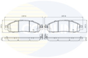 CBP02486 Sada brzdových destiček, kotoučová brzda Comline COMLINE