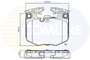 CBP02527 Sada brzdových destiček, kotoučová brzda Comline COMLINE