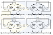 CBP02637 Sada brzdových destiček, kotoučová brzda Comline COMLINE