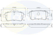 CBP02642 Sada brzdových destiček, kotoučová brzda Comline COMLINE