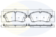 CBP02761 Sada brzdových destiček, kotoučová brzda Comline COMLINE