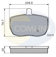 CBP0319 Sada brzdových destiček, kotoučová brzda Comline COMLINE