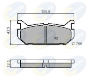 CBP0327 Sada brzdových destiček, kotoučová brzda Comline COMLINE