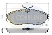 CBP0447 Sada brzdových destiček, kotoučová brzda Comline COMLINE