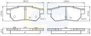 CBP0460 Sada brzdových destiček, kotoučová brzda Comline COMLINE