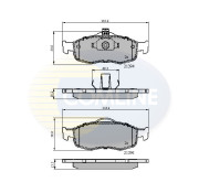 CBP0514 Sada brzdových destiček, kotoučová brzda Comline COMLINE
