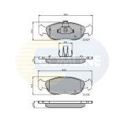 CBP0570 Sada brzdových destiček, kotoučová brzda Comline COMLINE