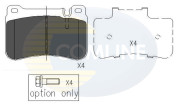 CBP06007 Sada brzdových destiček, kotoučová brzda Comline COMLINE