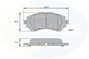 CBP06112 Sada brzdových destiček, kotoučová brzda COMLINE