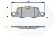 CBP06123 Sada brzdových destiček, kotoučová brzda Comline COMLINE