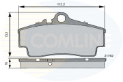 CBP06130 Sada brzdových destiček, kotoučová brzda Comline COMLINE